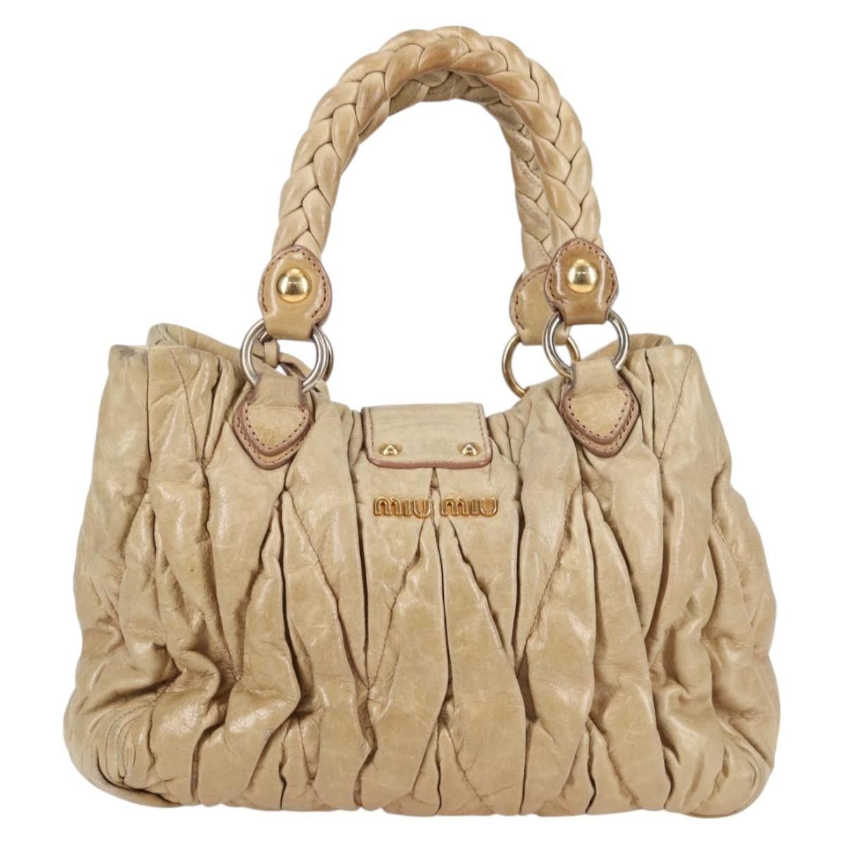 Miu Miu Miu Miu Coffer Convertible Satchel Leather Size ONE SIZE - 2 Thumbnail