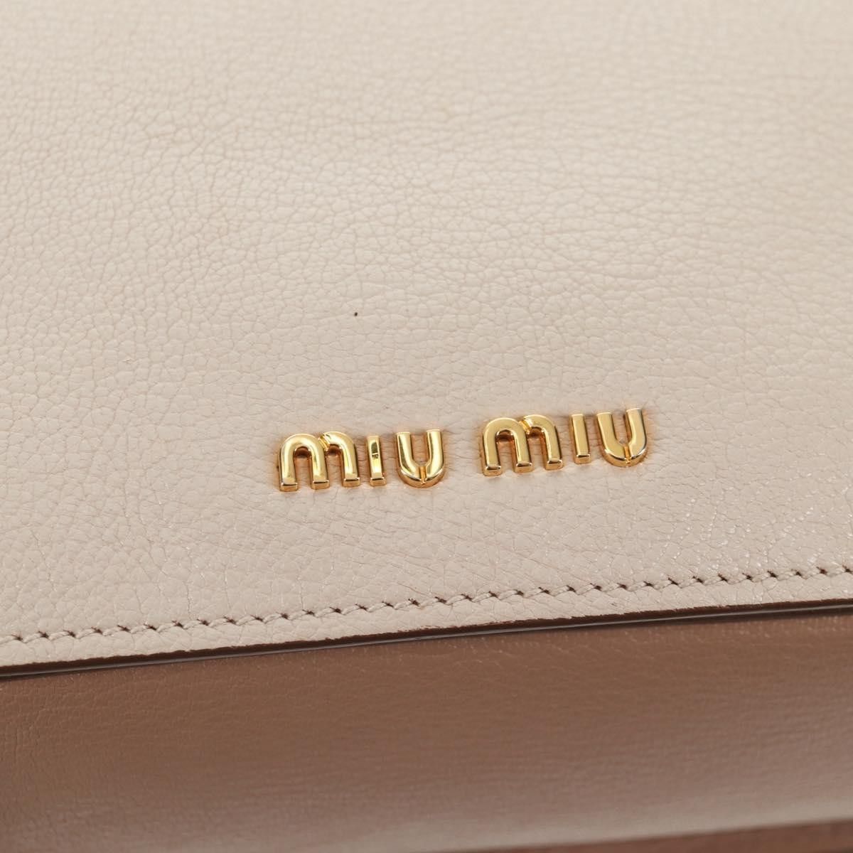 Miu Miu Miu Miu Madras Convertible Lock Tote Leather Size ONE SIZE - 13 Thumbnail