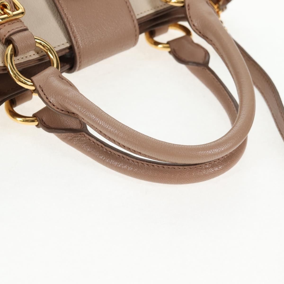 Miu Miu Miu Miu Madras Convertible Lock Tote Leather Size ONE SIZE - 17 Thumbnail