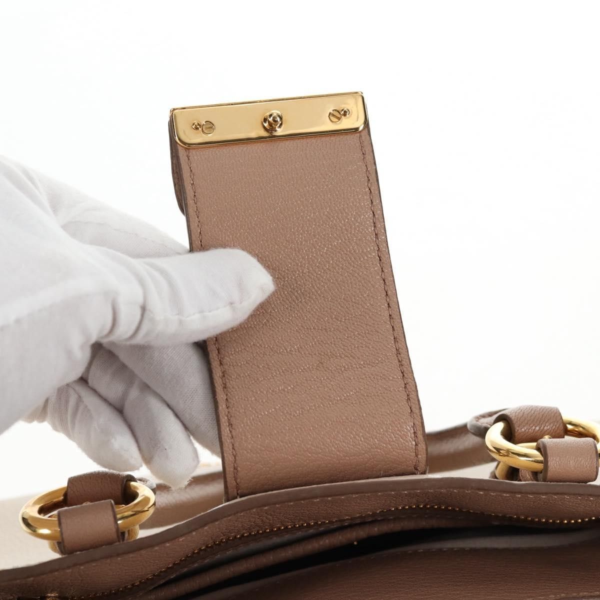 Miu Miu Miu Miu Madras Convertible Lock Tote Leather Size ONE SIZE - 23 Thumbnail