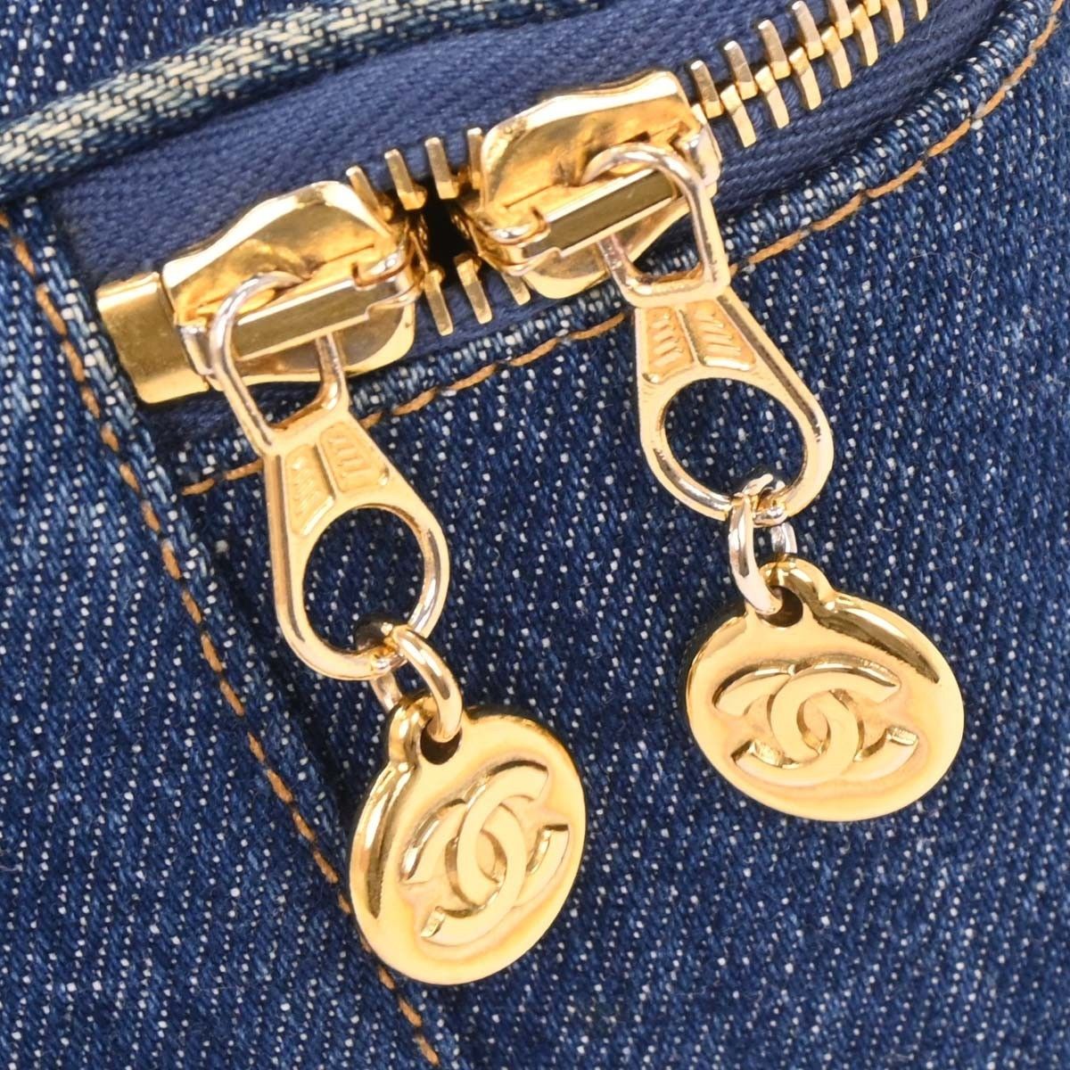 Chanel Chanel Vintage CC Vanity Case Denim Size ONE SIZE - 10 Thumbnail