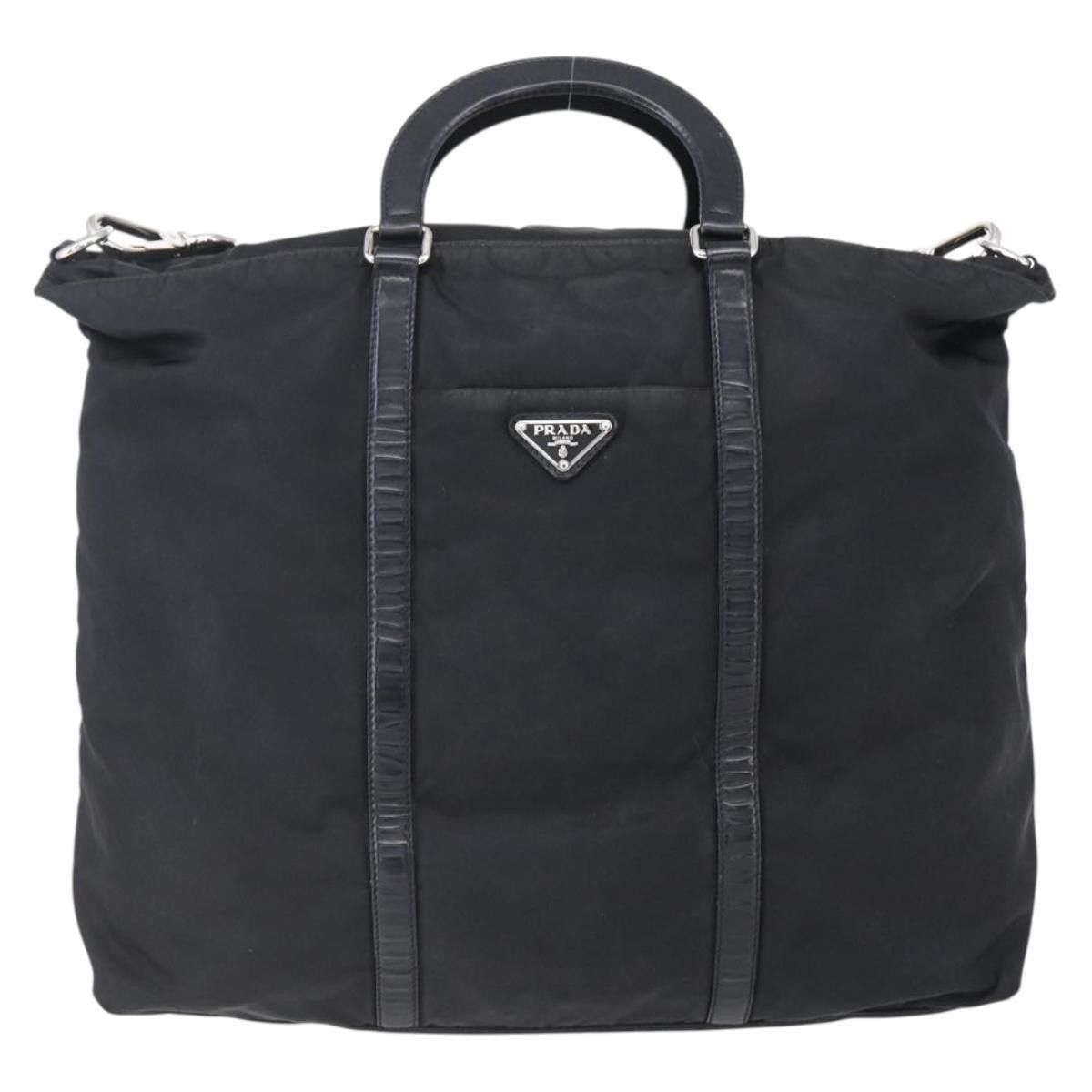 Prada Prada Vintage Tote Tessuto with Leather Size ONE SIZE - 18 Thumbnail
