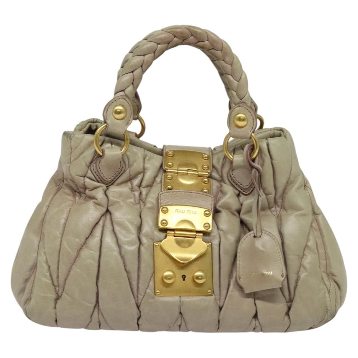 Miu Miu Miu Miu Coffer Convertible Satchel Matelasse Leather Size ONE SIZE - 24 Thumbnail