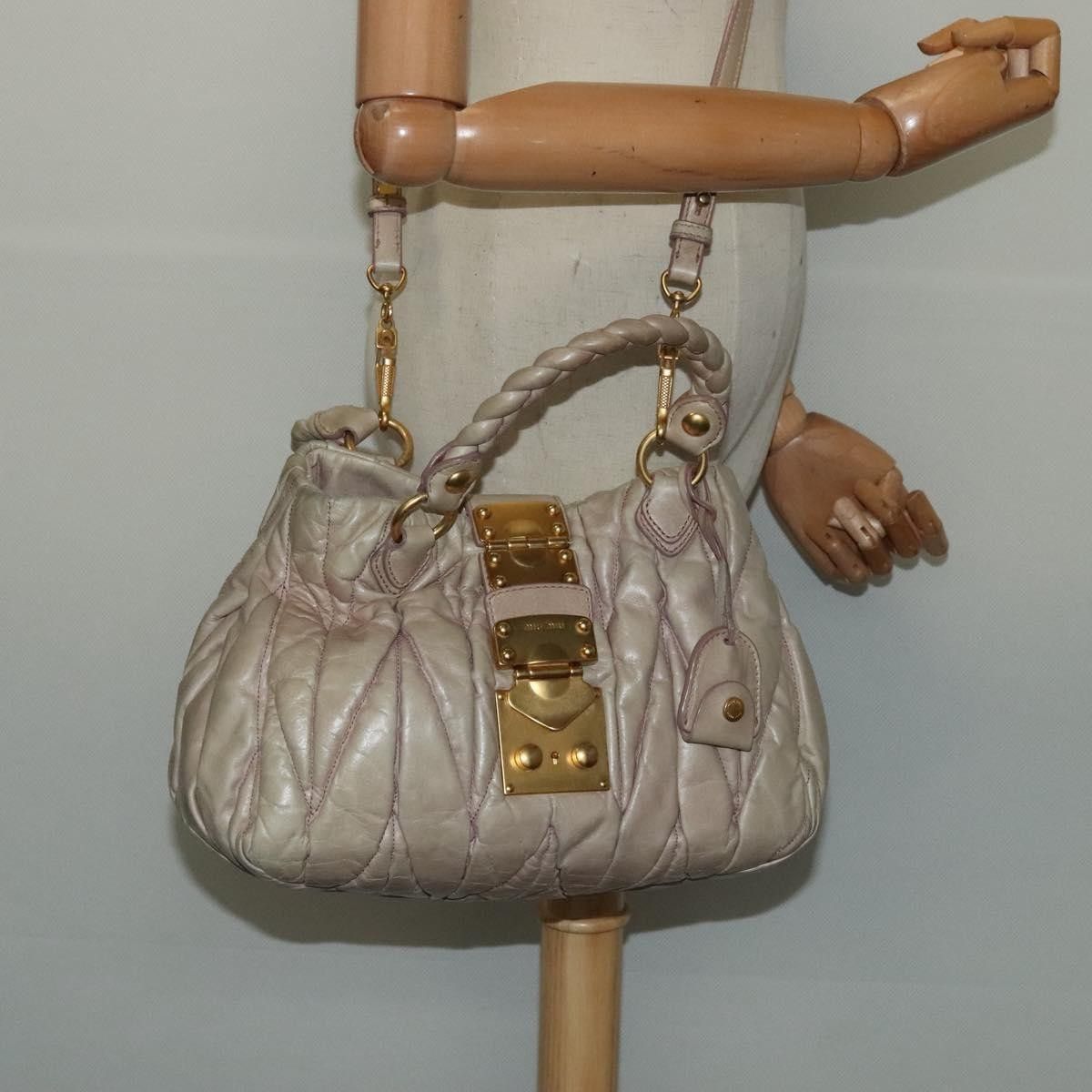 Miu Miu Miu Miu Coffer Convertible Satchel Matelasse Leather Size ONE SIZE - 18 Thumbnail