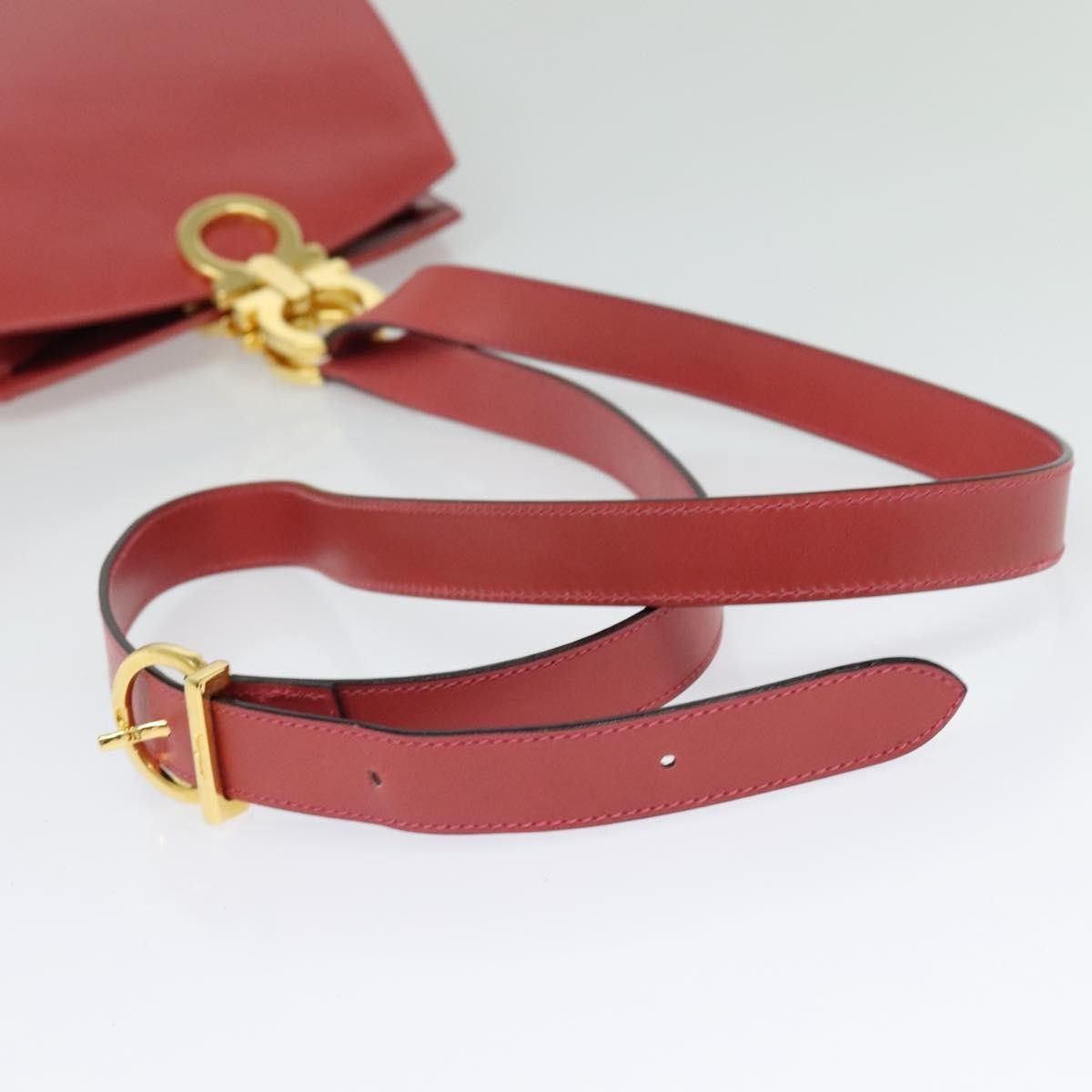Salvatore Ferragamo Salvatore Ferragamo Gancini Shoulder Bag Leather Size ONE SIZE - 7 Thumbnail