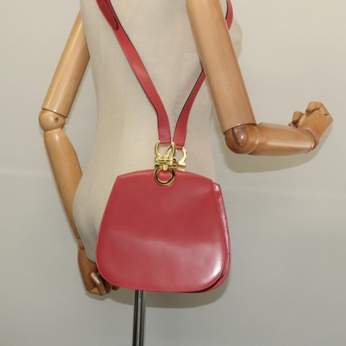 Salvatore Ferragamo Salvatore Ferragamo Gancini Shoulder Bag Leather Size ONE SIZE - 13 Thumbnail