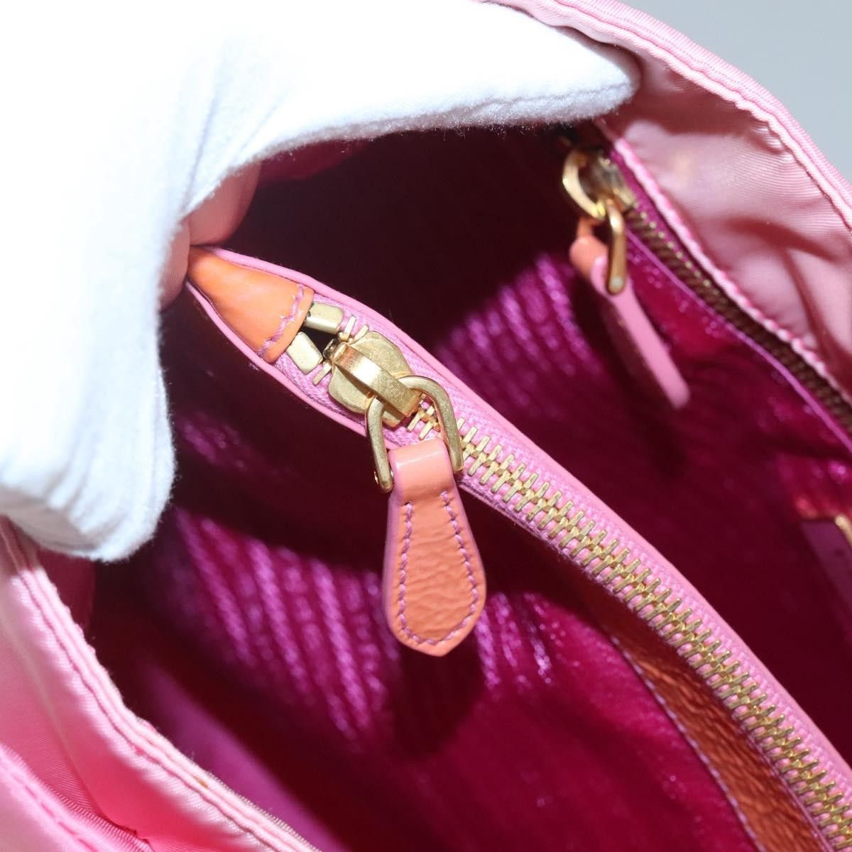 Prada Prada Logo Bow Convertible Tote Tessuto with Leather Size ONE SIZE - 13 Thumbnail