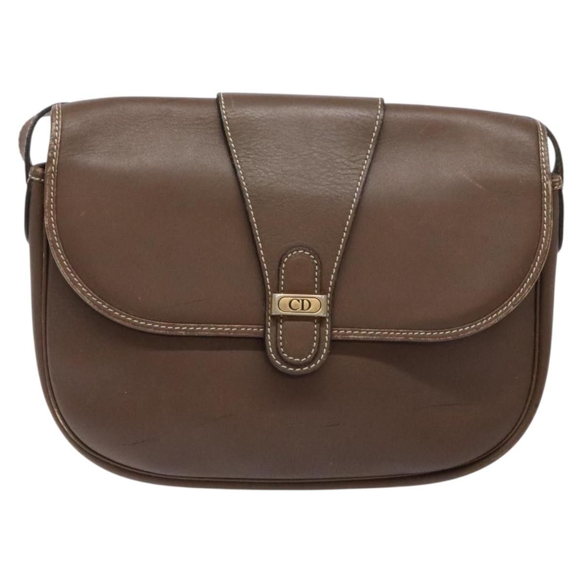 Dior Christian Dior Vintage CD Flap Shoulder Bag Leather Size ONE SIZE - 13 Thumbnail