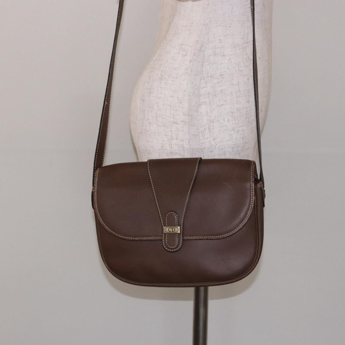 Dior Christian Dior Vintage CD Flap Shoulder Bag Leather Size ONE SIZE - 23 Thumbnail