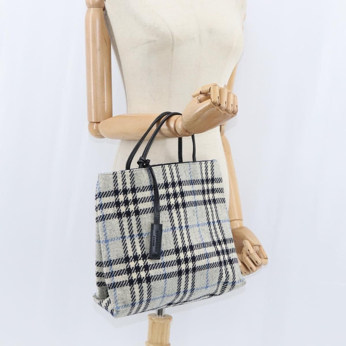 Burberry Burberry Nova Check Handbag Tweed Size ONE SIZE - 13 Thumbnail