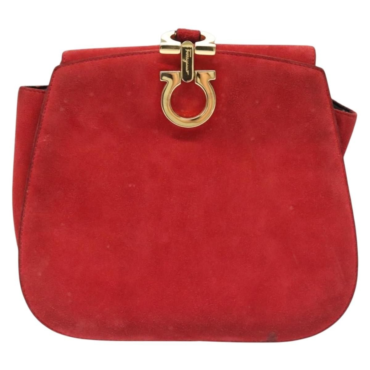 Salvatore Ferragamo Salvatore Ferragamo Gancini Shoulder Bag Suede Size ONE SIZE - 2 Thumbnail