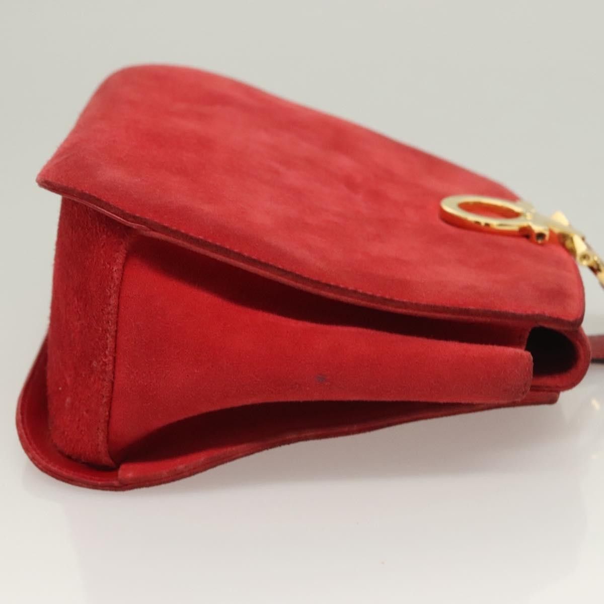 Salvatore Ferragamo Salvatore Ferragamo Gancini Shoulder Bag Suede Size ONE SIZE - 3 Thumbnail