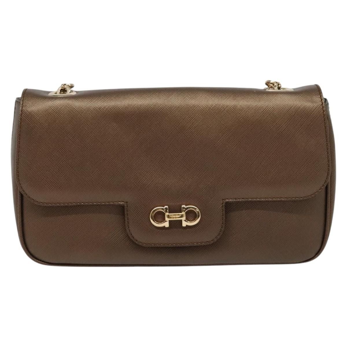 Salvatore Ferragamo Salvatore Ferragamo Gancini Chain Shoulder bag Leather Size ONE SIZE - 19 Thumbnail