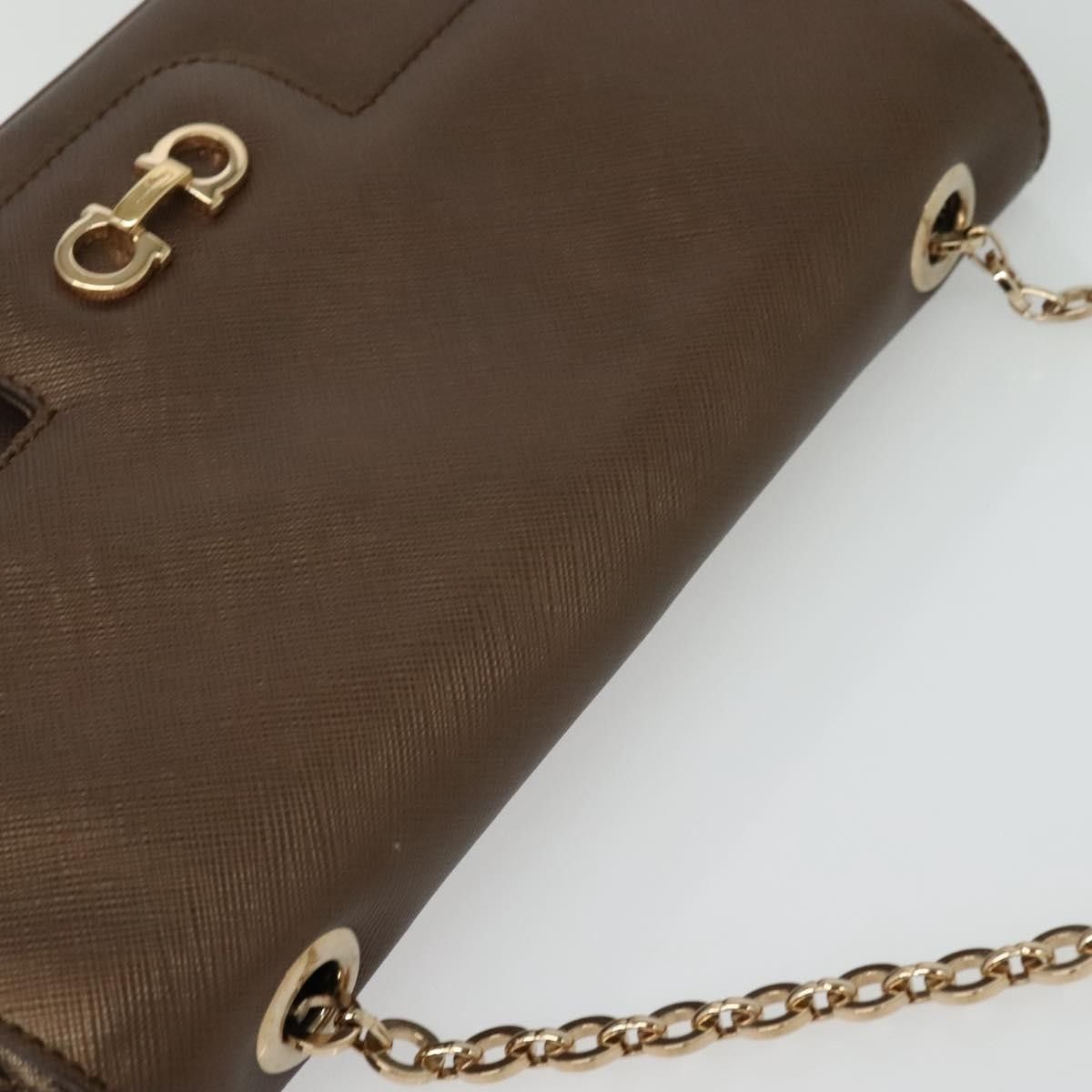 Salvatore Ferragamo Salvatore Ferragamo Gancini Chain Shoulder bag Leather Size ONE SIZE - 16 Thumbnail