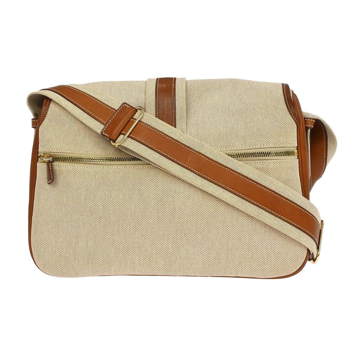 Hermes Hermes Bourlingue Messenger Bag Toile with Leather Size ONE SIZE - 2 Thumbnail