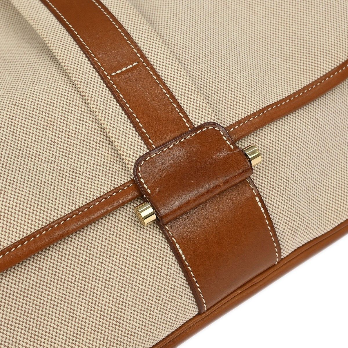 Hermes Hermes Bourlingue Messenger Bag Toile with Leather Size ONE SIZE - 8 Thumbnail