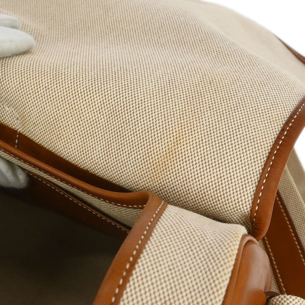 Hermes Hermes Bourlingue Messenger Bag Toile with Leather Size ONE SIZE - 10 Thumbnail
