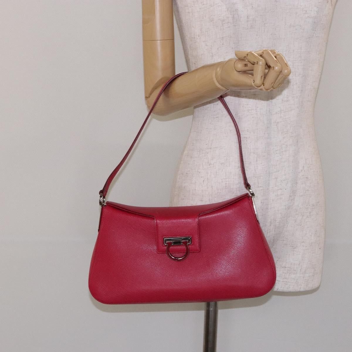 Salvatore Ferragamo Salvatore Ferragamo Gancini Shoulder Bag Leather Size ONE SIZE - 13 Thumbnail