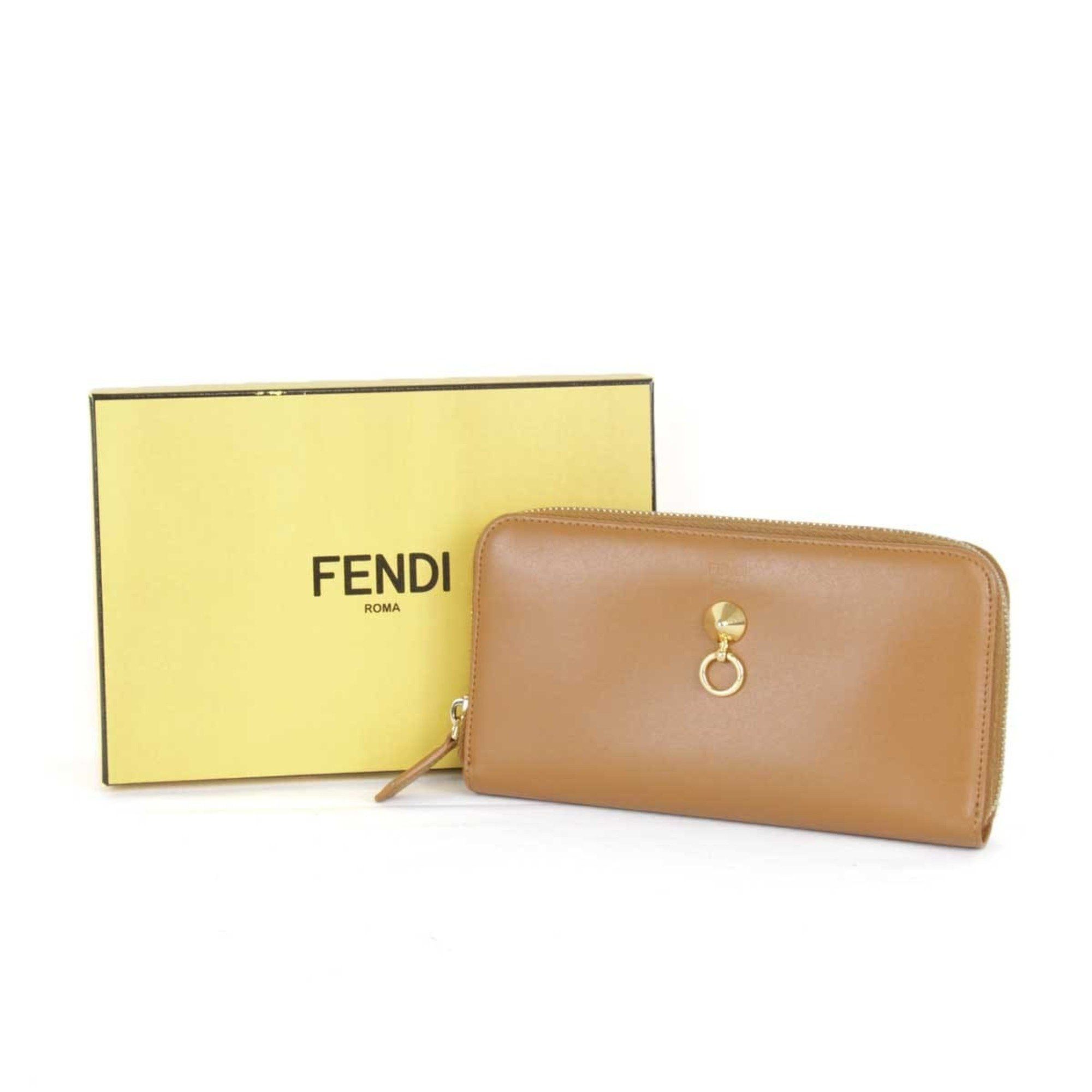 Fendi Fendi Dotcom Zip Around Wallet Leather Size ONE SIZE - 6 Thumbnail