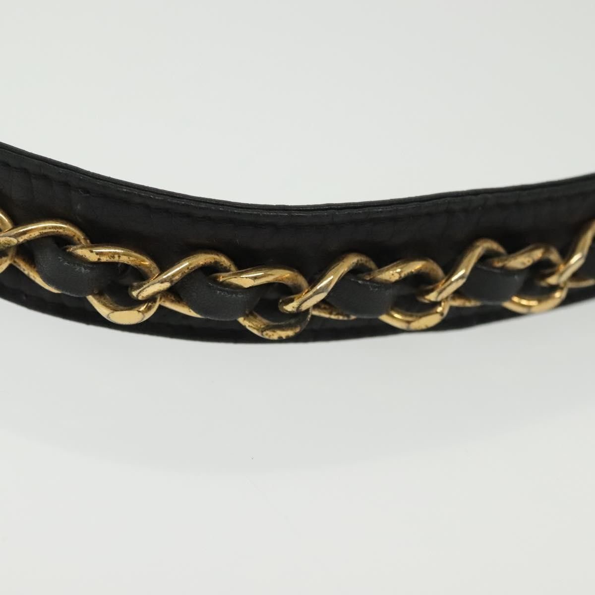 Chanel Chanel Vintage Buckle Chain Belt Leather and Metal Size ONE SIZE - 5 Thumbnail