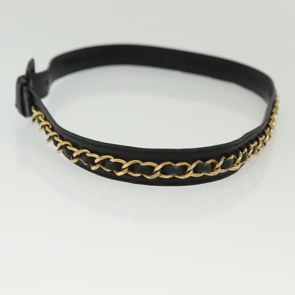 Chanel Chanel Vintage Buckle Chain Belt Leather and Metal Size ONE SIZE - 3 Thumbnail