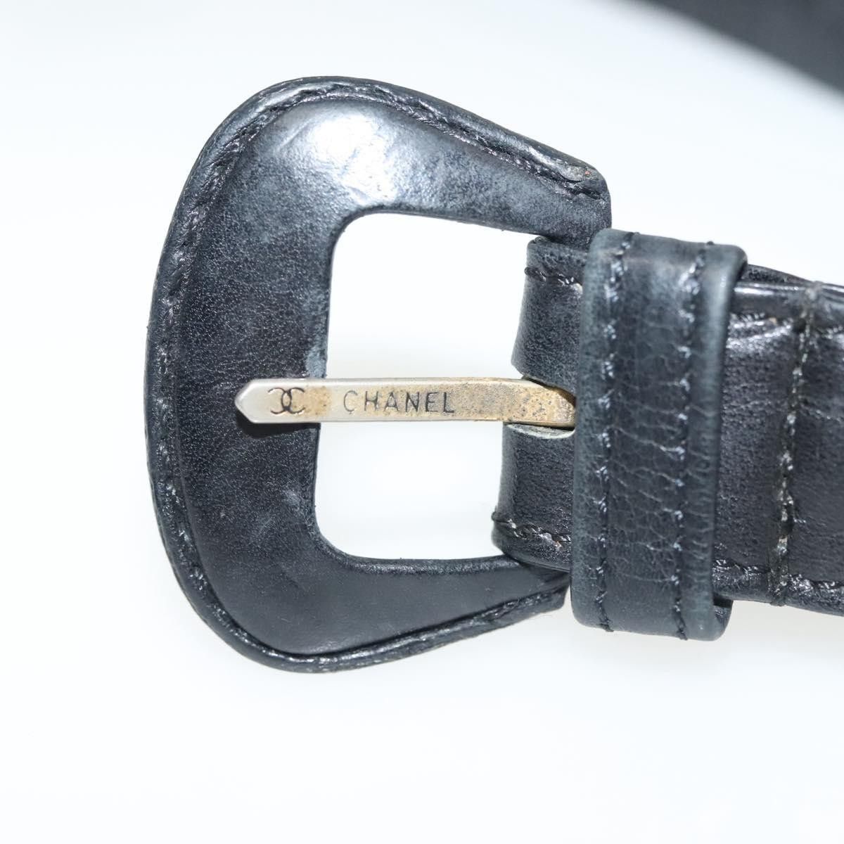 Chanel Chanel Vintage Buckle Chain Belt Leather and Metal Size ONE SIZE - 6 Thumbnail