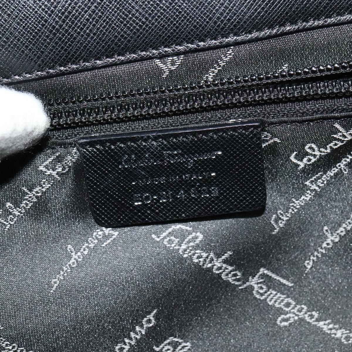 Salvatore Ferragamo Salvatore Ferragamo Double Gancini Top Handle Bag Saffiano Leather Size ONE SIZE - 6 Thumbnail