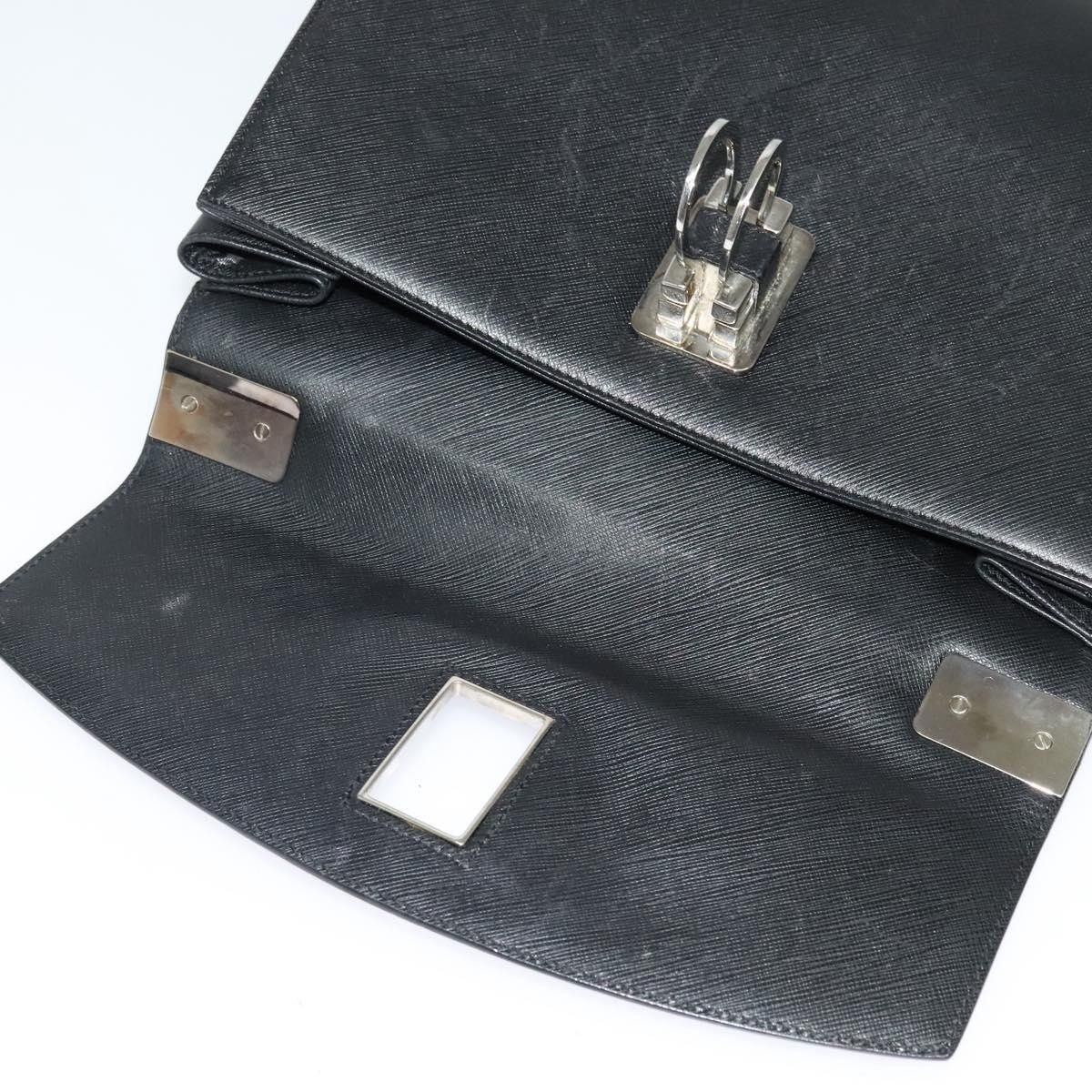 Salvatore Ferragamo Salvatore Ferragamo Double Gancini Top Handle Bag Saffiano Leather Size ONE SIZE - 17 Thumbnail