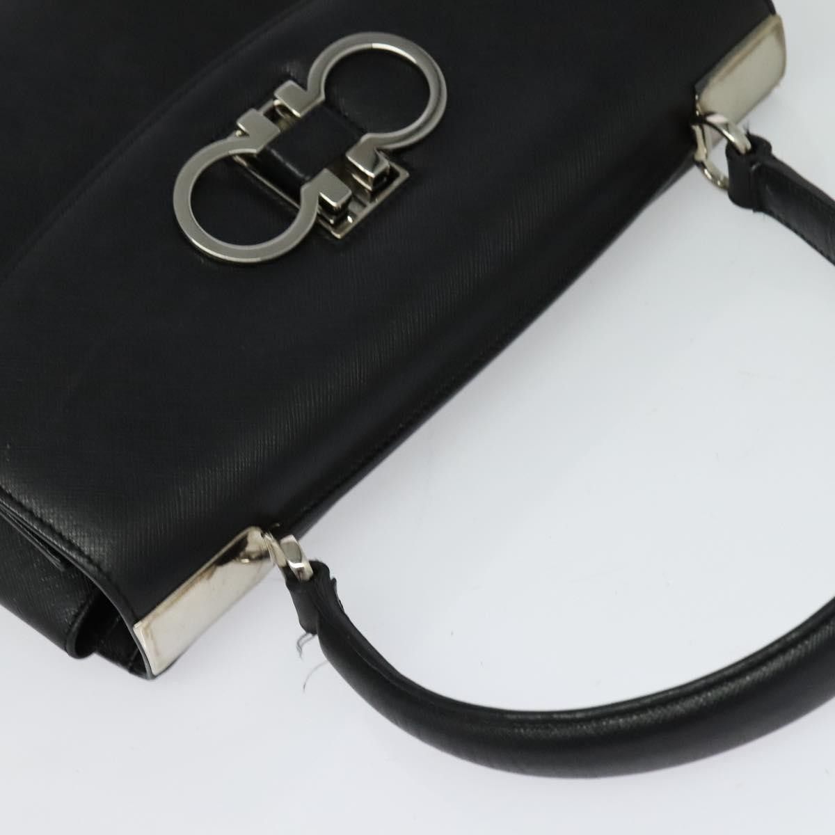 Salvatore Ferragamo Salvatore Ferragamo Double Gancini Top Handle Bag Saffiano Leather Size ONE SIZE - 15 Thumbnail