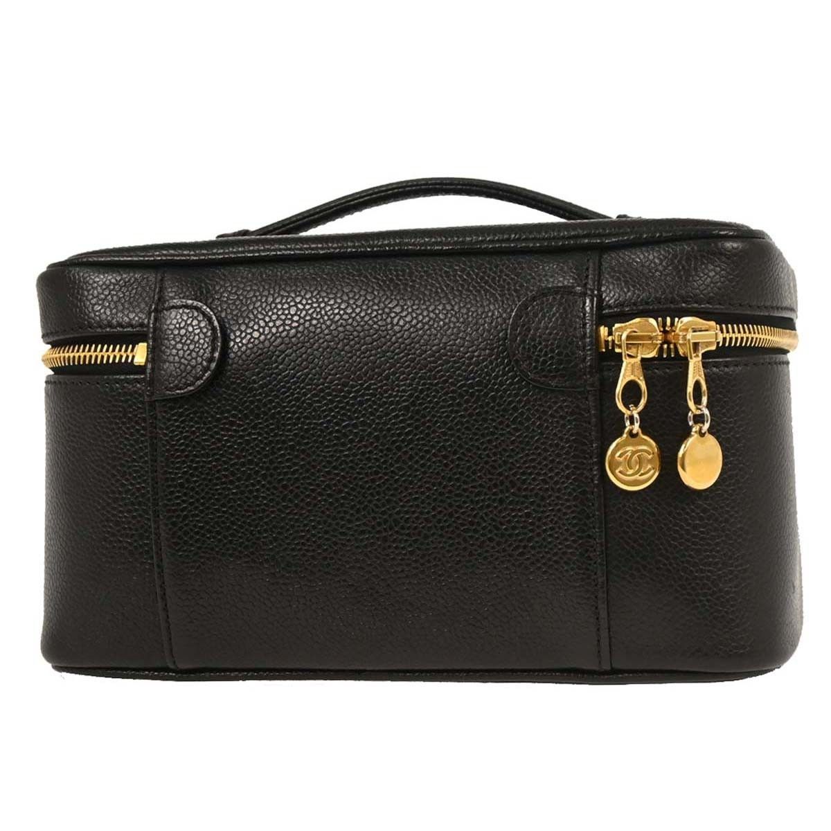 Chanel Chanel Vintage Timeless Cosmetic Case with Mirror Caviar Size ONE SIZE - 2 Thumbnail