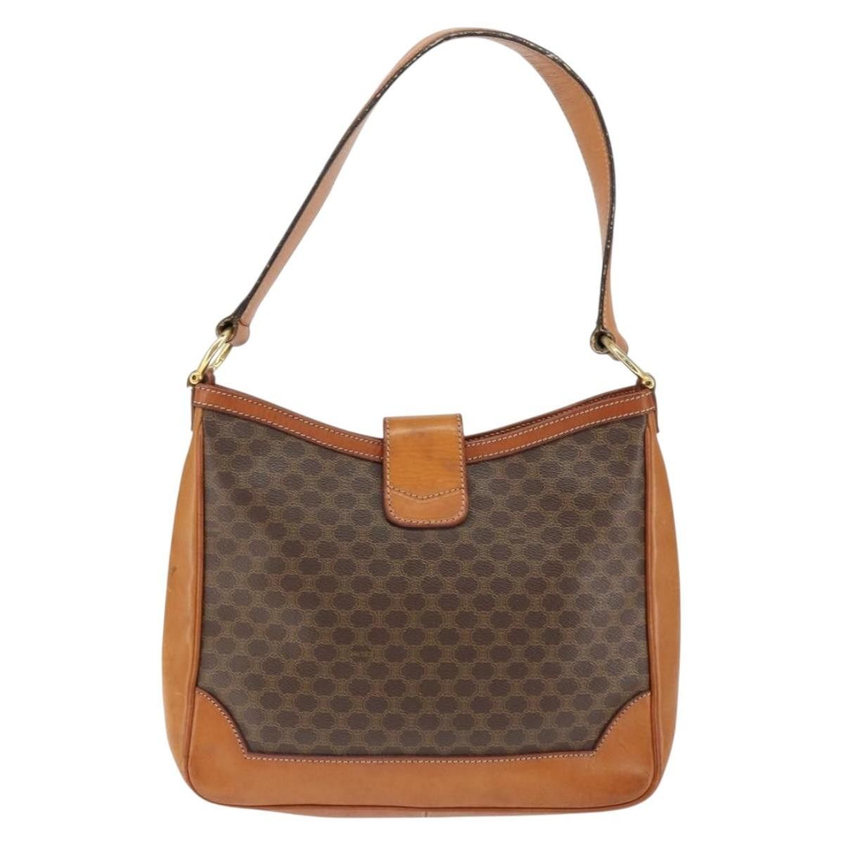 Celine Celine Vintage Macadam Shoulder Bag Canvas and Leather Size ONE SIZE - 2 Thumbnail