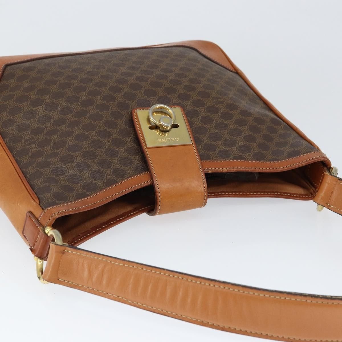 Celine Celine Vintage Macadam Shoulder Bag Canvas and Leather Size ONE SIZE - 12 Thumbnail