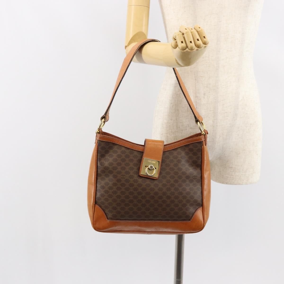 Celine Celine Vintage Macadam Shoulder Bag Canvas and Leather Size ONE SIZE - 15 Thumbnail