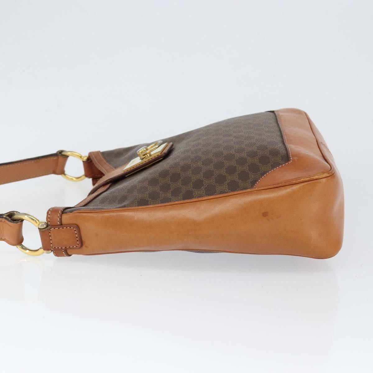Celine Celine Vintage Macadam Shoulder Bag Canvas and Leather Size ONE SIZE - 4 Thumbnail