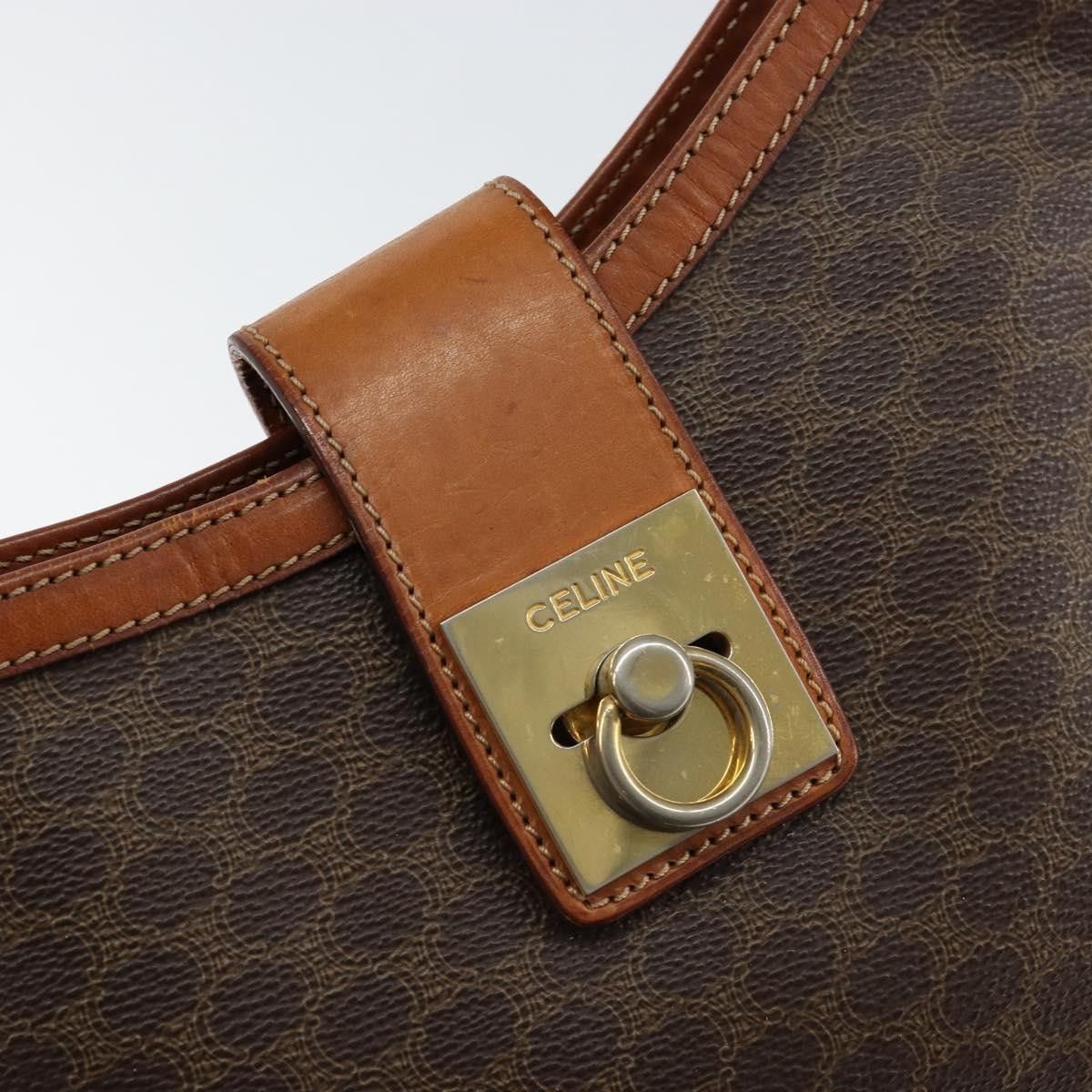 Celine Celine Vintage Macadam Shoulder Bag Canvas and Leather Size ONE SIZE - 14 Thumbnail