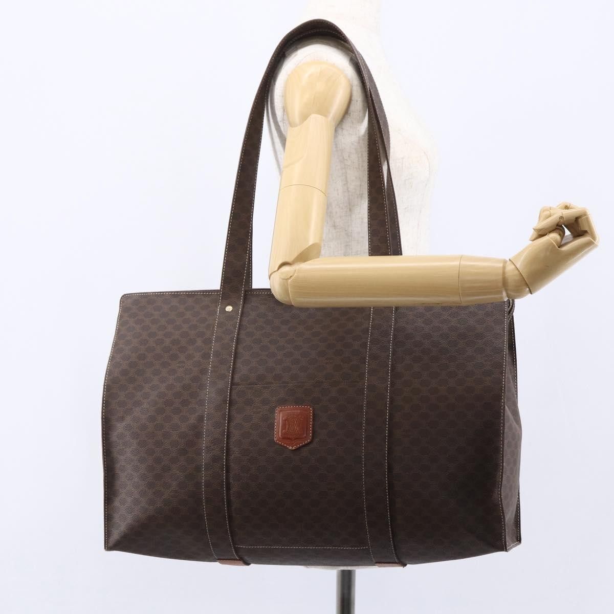 Celine Celine Vintage Macadam Tote bag Canvas and Leather Size ONE SIZE - 15 Thumbnail
