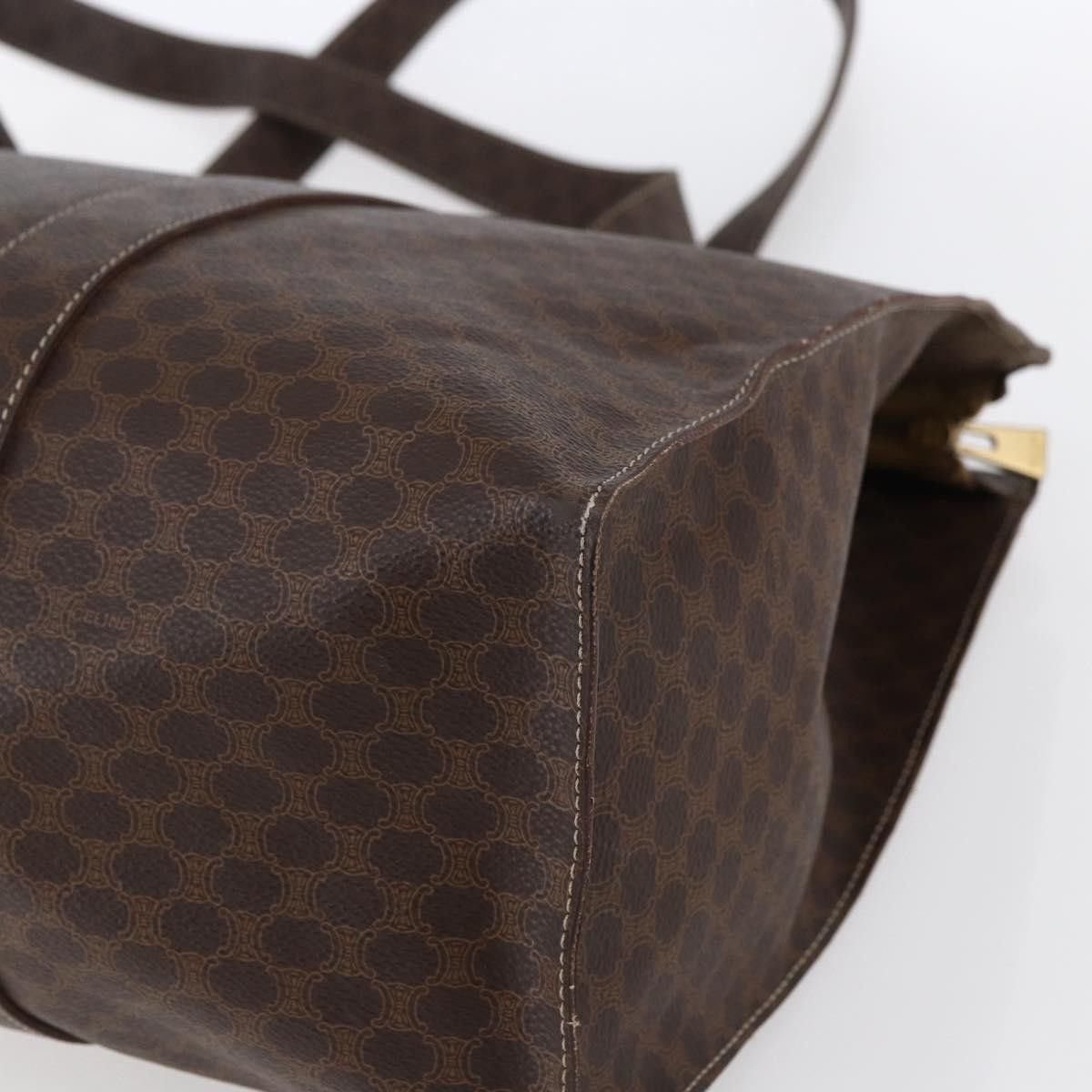 Celine Celine Vintage Macadam Tote bag Canvas and Leather Size ONE SIZE - 11 Thumbnail