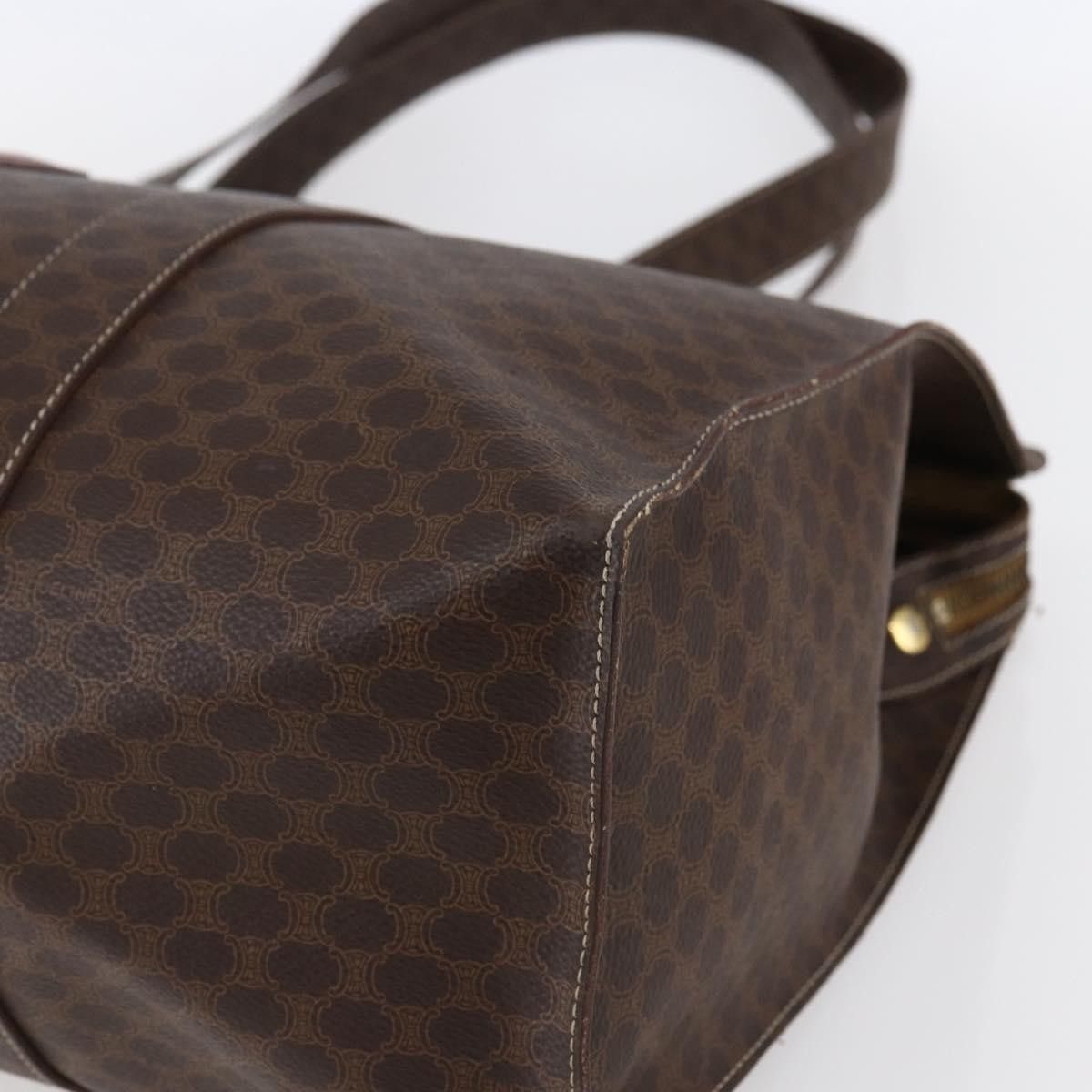 Celine Celine Vintage Macadam Tote bag Canvas and Leather Size ONE SIZE - 9 Thumbnail