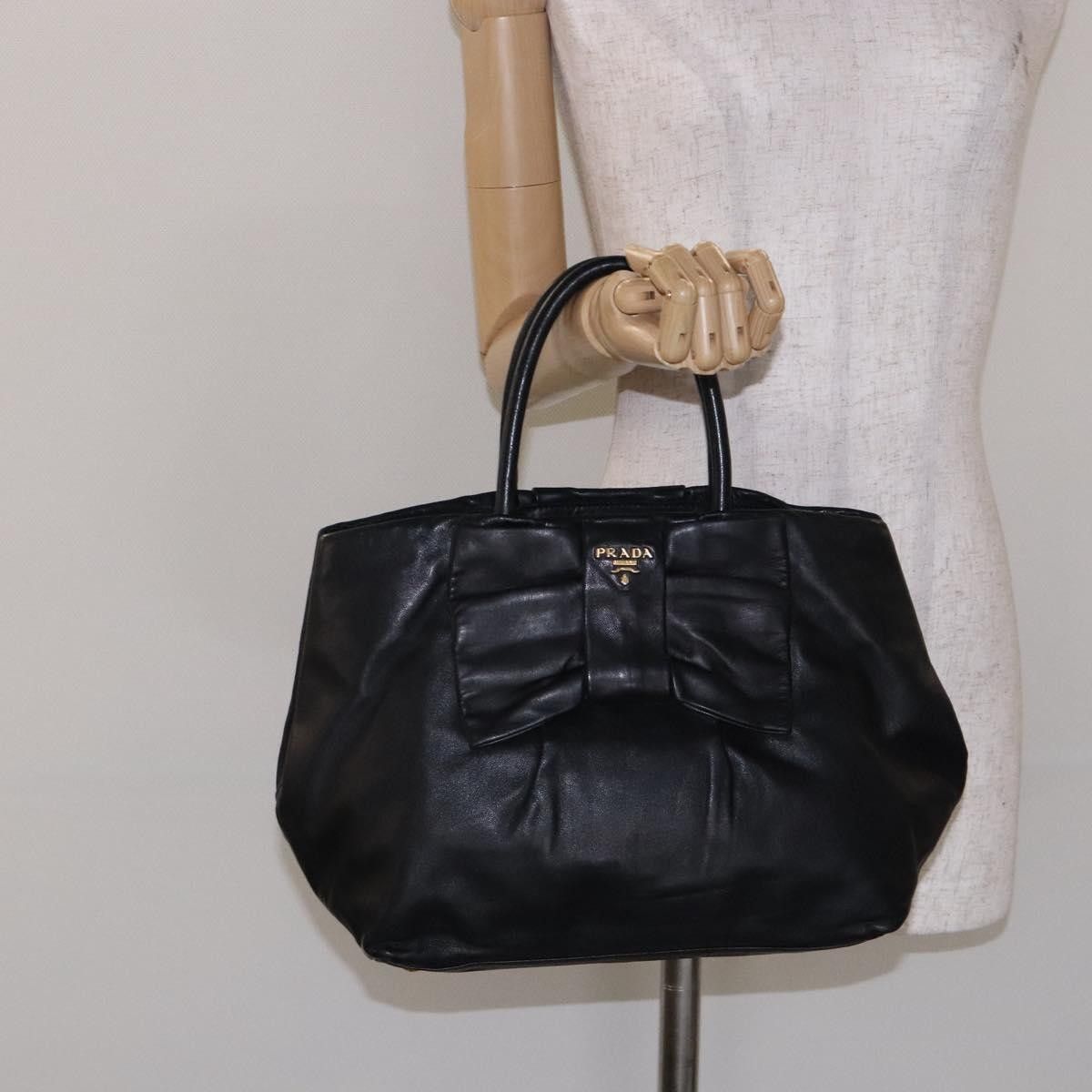 Prada Prada Bow Tote Leather Size ONE SIZE - 14 Thumbnail