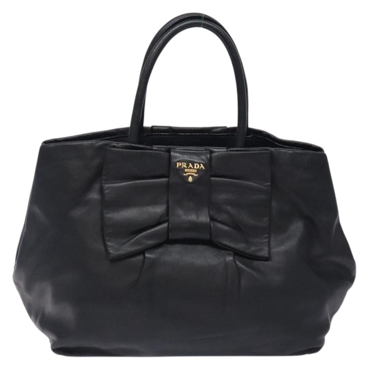 Prada Prada Bow Tote Leather Size ONE SIZE - 18 Thumbnail