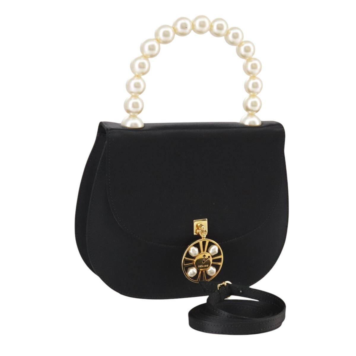Celine Celine Handbag Satin Size ONE SIZE - 20 Thumbnail