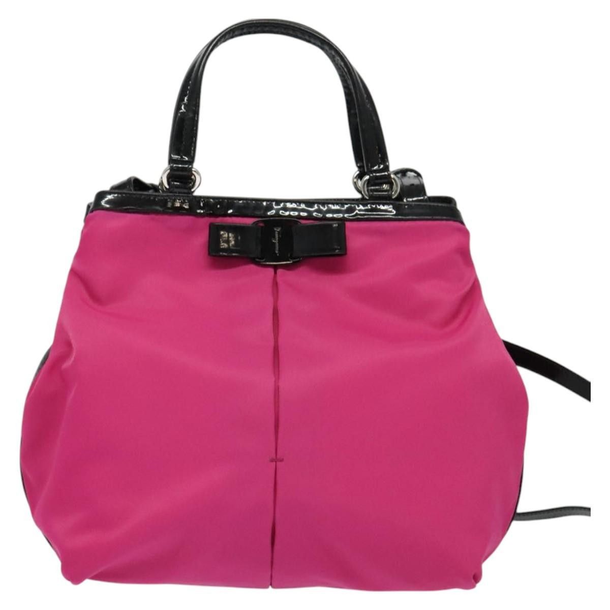 Salvatore Ferragamo Salvatore Ferragamo Vala Handbag Nylon Size ONE SIZE - 19 Thumbnail