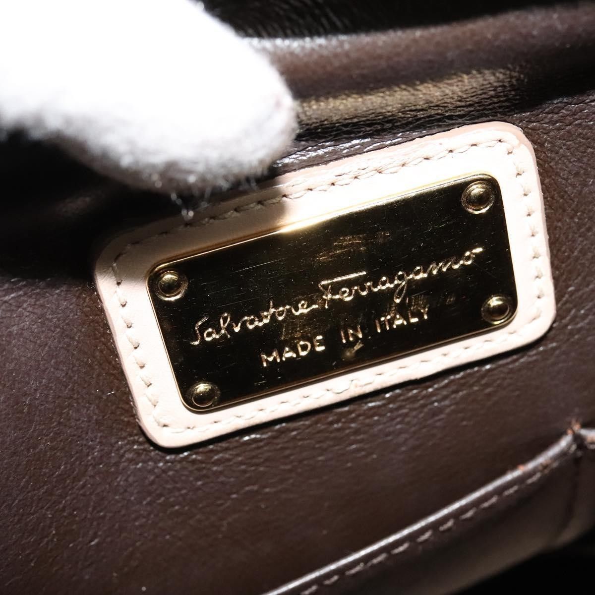 Salvatore Ferragamo Salvatore Ferragamo Sofia Satchel Leather Size ONE SIZE - 13 Thumbnail