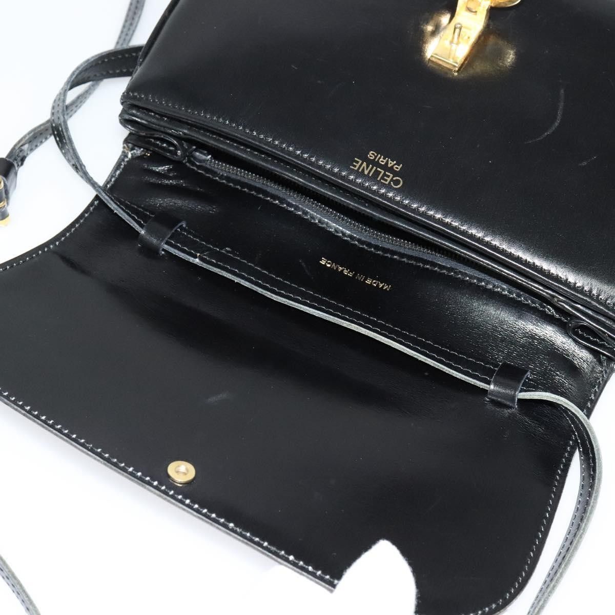 Celine Celine Vintage Triomphe Flap Bag Leather Size ONE SIZE - 18 Thumbnail