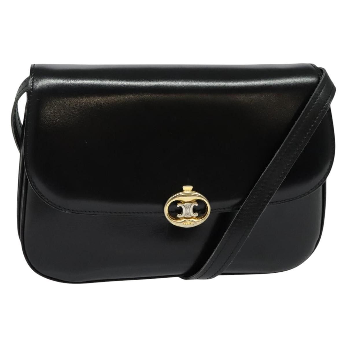 Celine Celine Vintage Triomphe Flap Bag Leather Size ONE SIZE - 21 Thumbnail