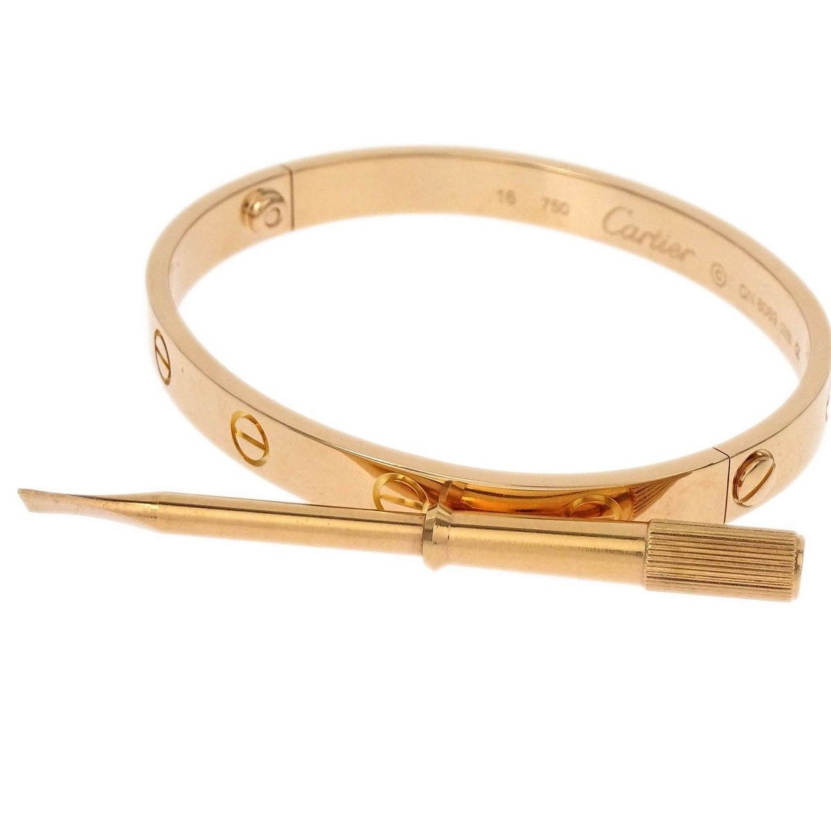 Cartier Cartier Love Bracelet Brushed 18K Rose Gold Size ONE SIZE - 2 Thumbnail