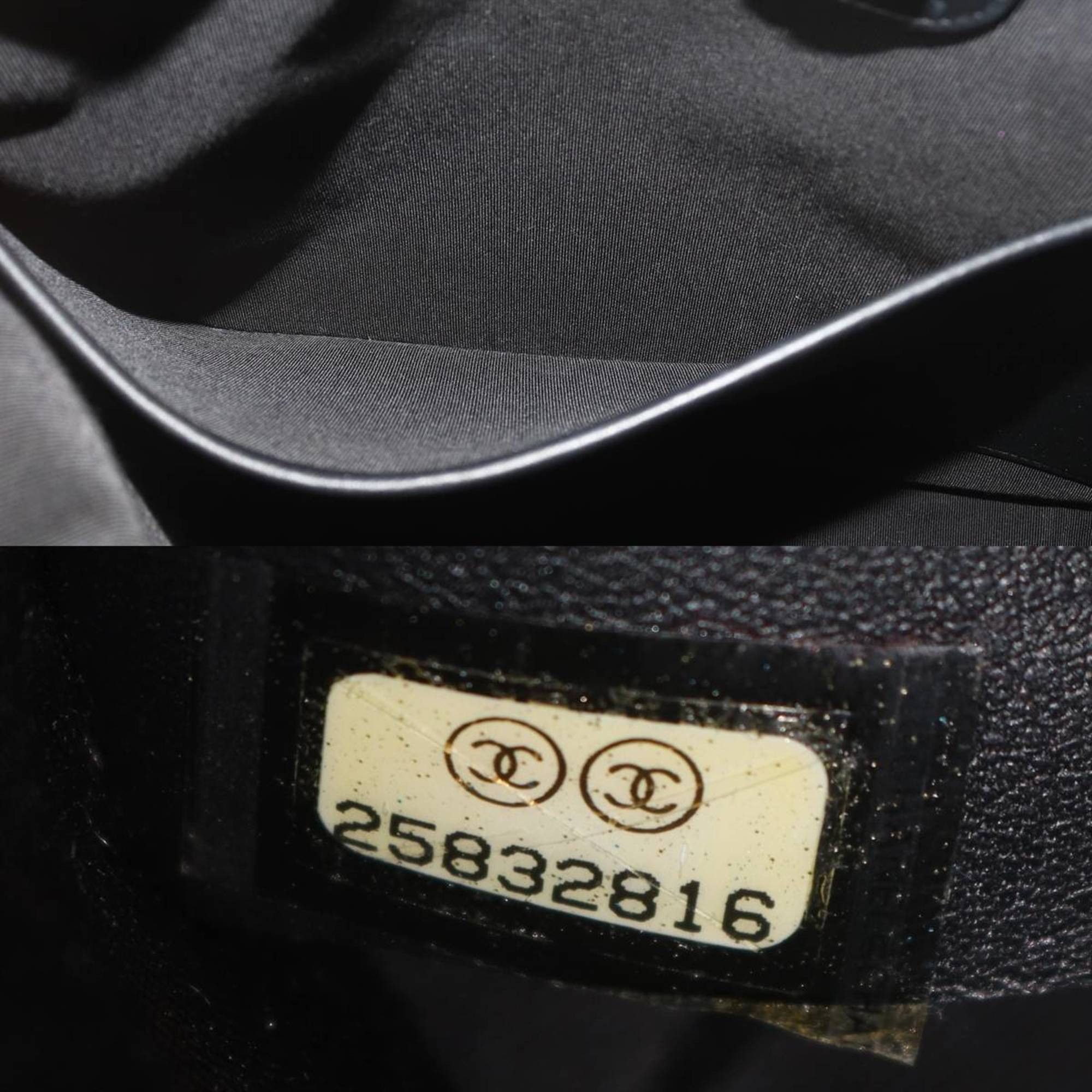 Chanel CHANEL 2-way shoulder bag, GC Seal Tweed Matelasse, Navy and White Cotton, 25832816 Size ONE SIZE - 10 Thumbnail