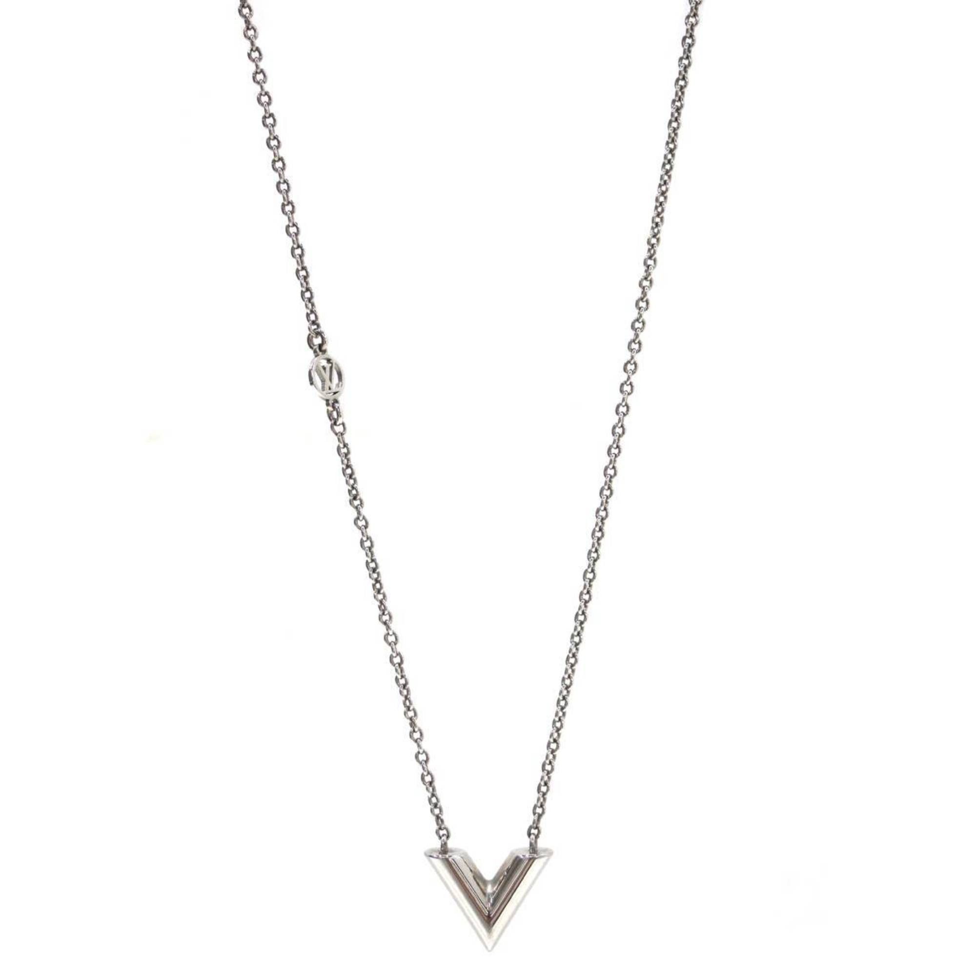 Louis Vuitton LOUIS VUITTON Essential V Necklace, Silver, M63197, LE4262, Neck circumference: Approximately 42.5-48cm Size ONE SIZE - 2 Thumbnail