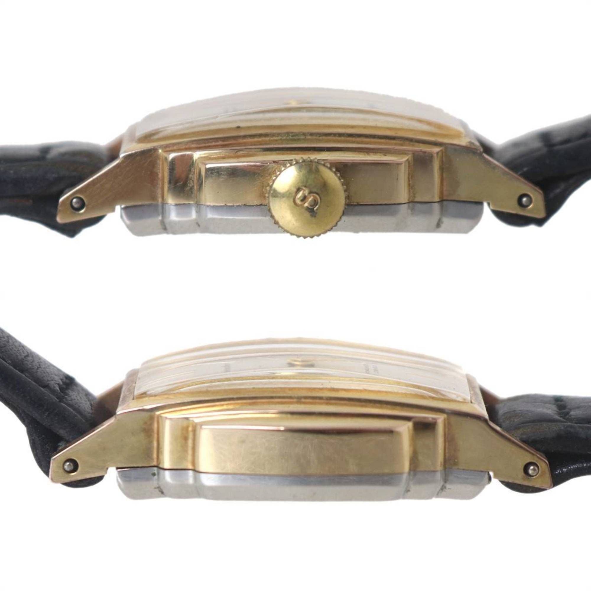 Seiko SEIKO Merit Women's Hand-Wound DiaShock 17 Jewels Watch, Gold and Black, 5257, Fits wrists from 14cm to 17.5cm Size ONE SIZE - 4 Thumbnail