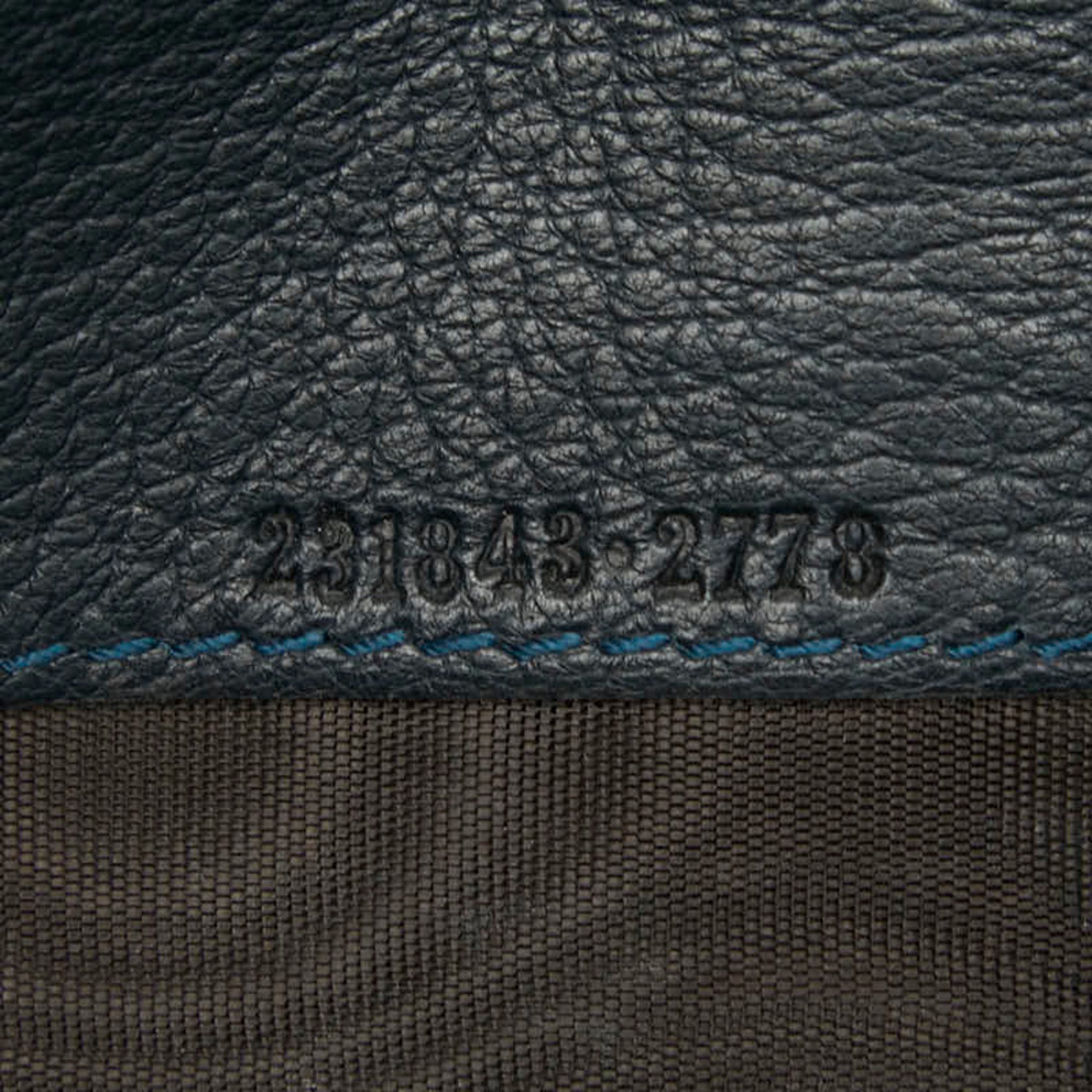 Gucci Gucci Interlocking G Long Wallet 231843 Navy Leather Women's GUCCI Size ONE SIZE - 8 Thumbnail